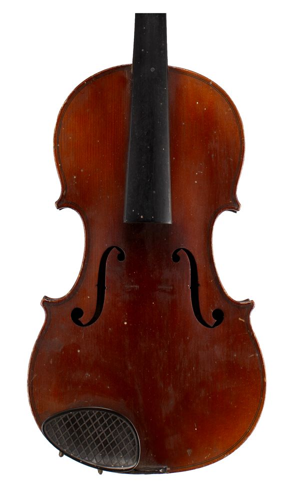 A violin, labelled Antonius Stradiuarius