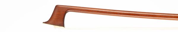A nickel-mounted violin bow, School of Maire, France, circa 1880