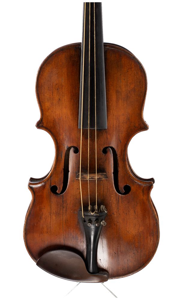 A violin, labelled Gasparo di Salo