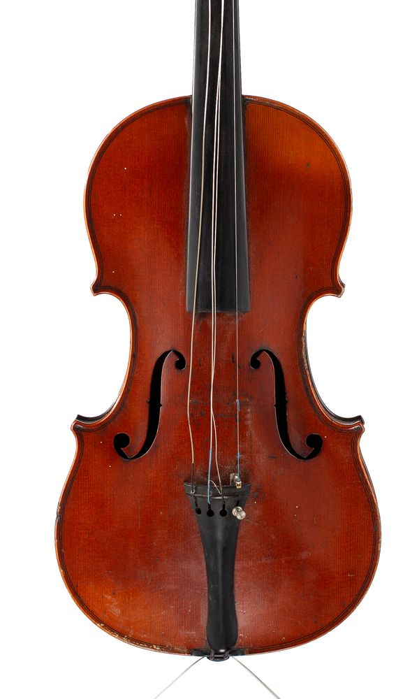 A violin, labelled Antonius Stradivarius