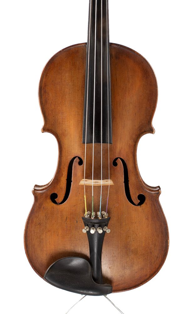 A violin, labelled Antonius Stradivarius