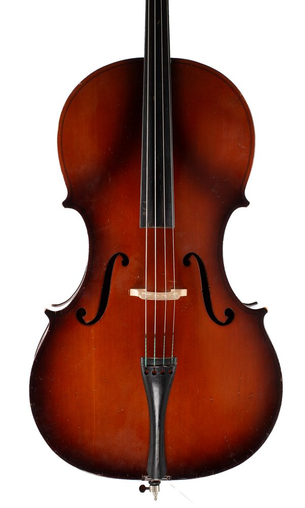 A cello, labelled Baliol