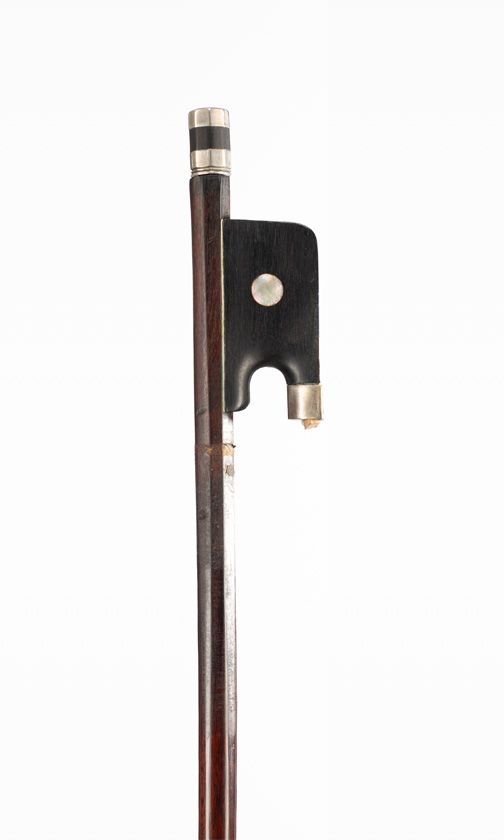 A silver-mounted cello bow, circa 1800