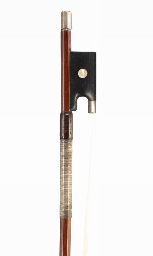 A silver-mounted violin bow, Germany