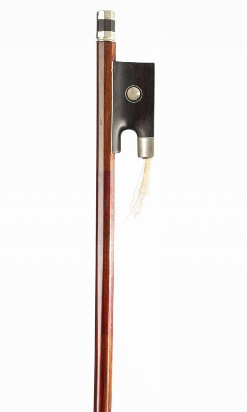 A nickel-mounted violin bow, Germany, circa 1920