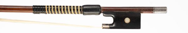 A silver-mounted violin bow, 20th Century