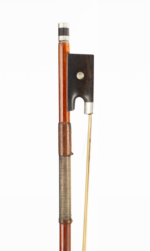 A nickel-mounted violin bow, Germany, 20th Century