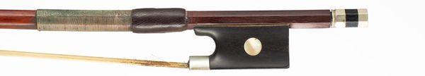 A nickel-mounted violin bow, 20th Century