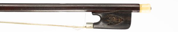 A bone and nickel-mounted violin bow, Germany, circa 1850