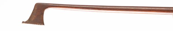 A bone-mounted violin bow, unbranded