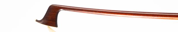 A nickel-mounted violin bow, probably Workshop of Heinrich Knopf, Germany