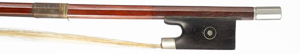 A nickel-mounted violin bow, Germany, circa 1930