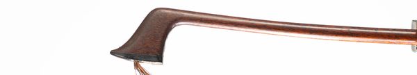 A silver-mounted cello bow, unbranded