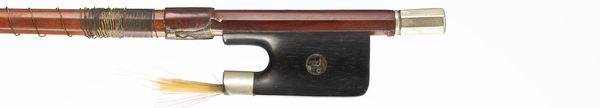 A nickel-mounted cello bow, Germany, 20th Century