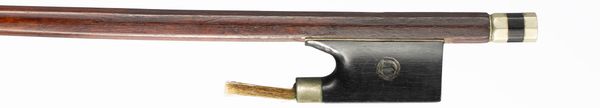 A nickel-mounted viola bow, Germany, circa 1900