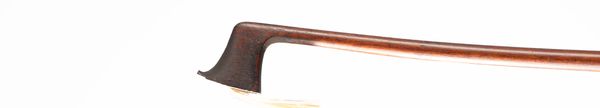 A nickel-mounted viola bow, Germany, circa 1900