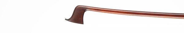 A nickel-mounted violin bow, probably France, circa 1900