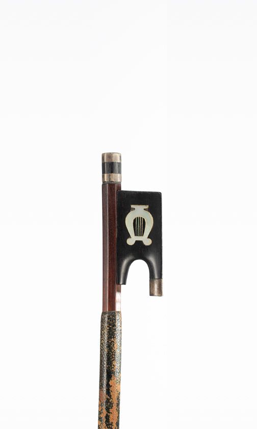 A silver-mounted cello bow, probably by Christian Wilhelm Knopf, Germany, 19th Century