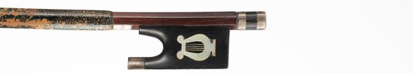 A silver-mounted cello bow, probably by Christian Wilhelm Knopf, Germany, 19th Century