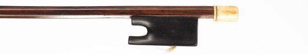 A bone-mounted violin bow, probably by Joseph Harmand, Mirecourt, circa 1820