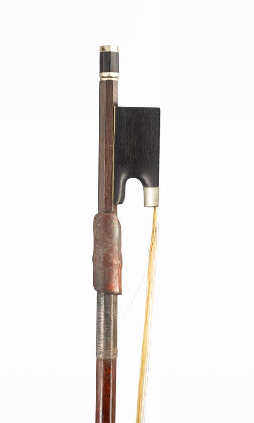 A nickel-mounted violin bow, Germany, 20th Century