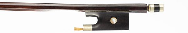 A nickel-mounted violin bow, probably Germany, 20th Century