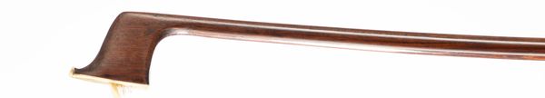 A nickel-mounted violin bow, probably Germany, 20th Century