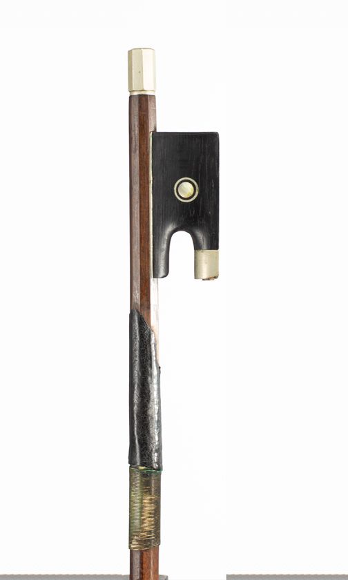 A nickel-mounted violin bow, Workshop of Jérôme Thibouville-Lamy, circa 1910