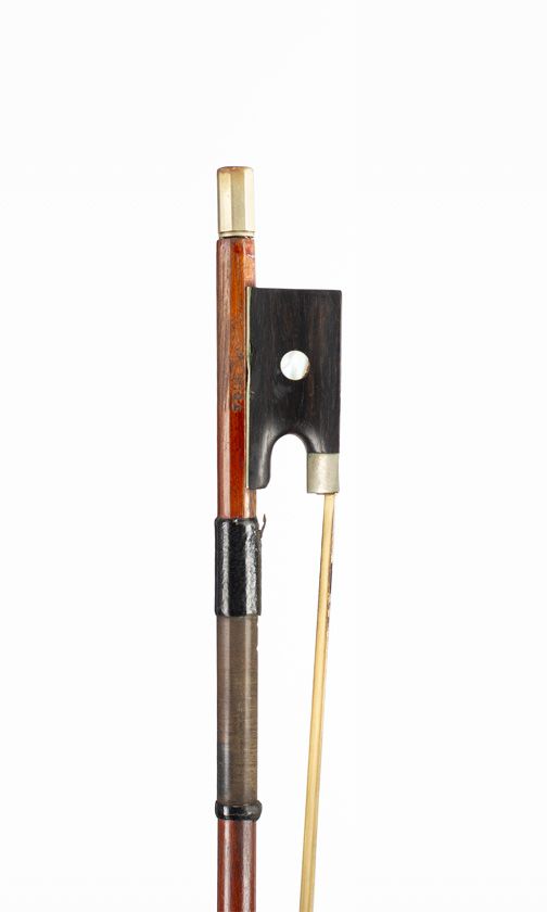 A nickel-mounted violin bow, Germany, 20th Century