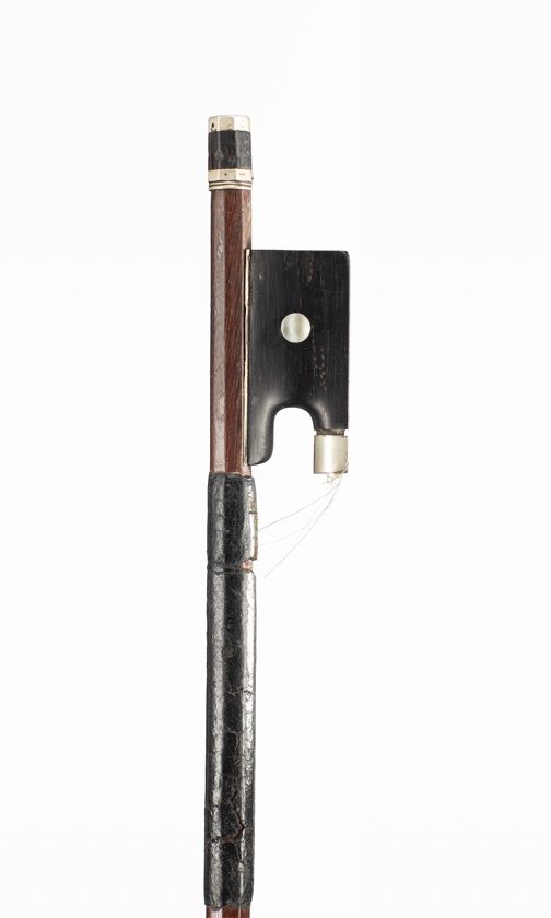 A three-quarter sized violin bow, probably France, circa 1900