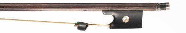 A silver-mounted violin bow, branded Dodd