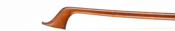 A nickel-mounted violin bow by Eugène Cuniot [Cuniot-Hury], Mirecourt, circa 1895