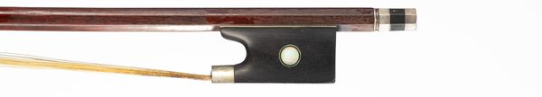 A nickel-mounted viola bow, Workshop of Knopf, Germany, circa 1875