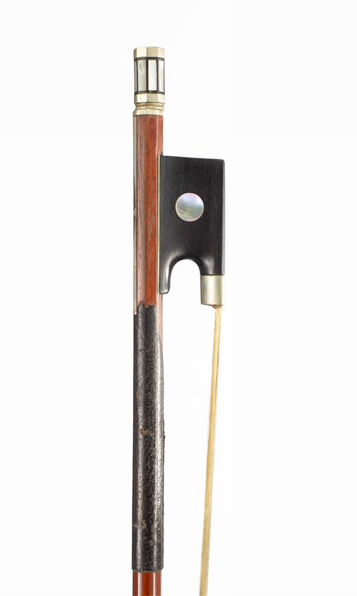 A nickel-mounted violin bow, Germany