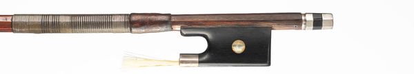 A silver-mounted violin bow, France, circa 1900