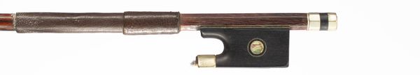 A nickel-mounted violin bow, Germany