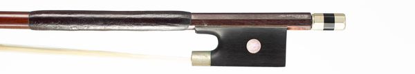 A nickel-mounted violin bow, Germany, circa 1900