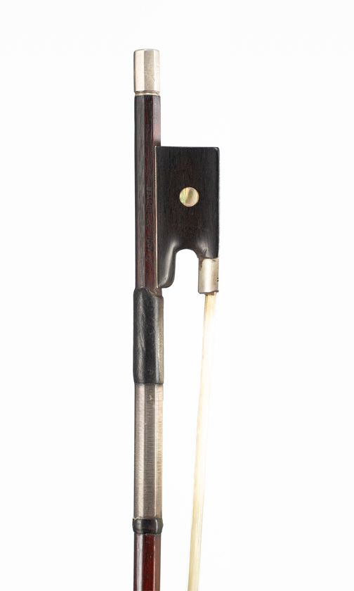 A silver-mounted violin bow, Germany, circa 1900