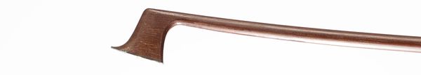 A nickel-mounted violin bow, Mirecourt, circa 1880