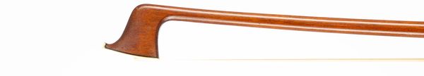 A nickel-mounted violin bow, unbranded