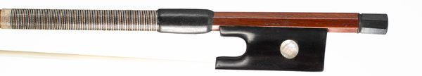 An ebony-mounted transitional violin bow by Edward Dodd, London, circa 1800