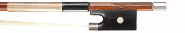 A silver-mounted violin bow by W. E. Hill & Sons, London, circa 1950