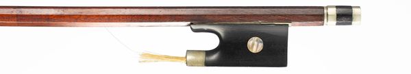 A nickel-mounted violin bow, possibly France, circa 1910