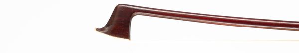 A silver-mounted violin bow, unbranded