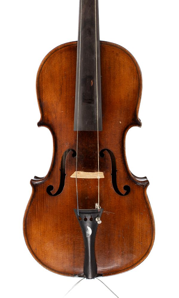 A violin, labelled The School Violin