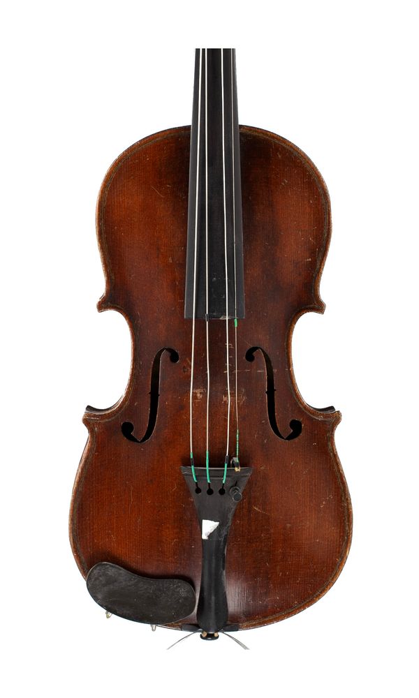 A half sized violin, unlabelled