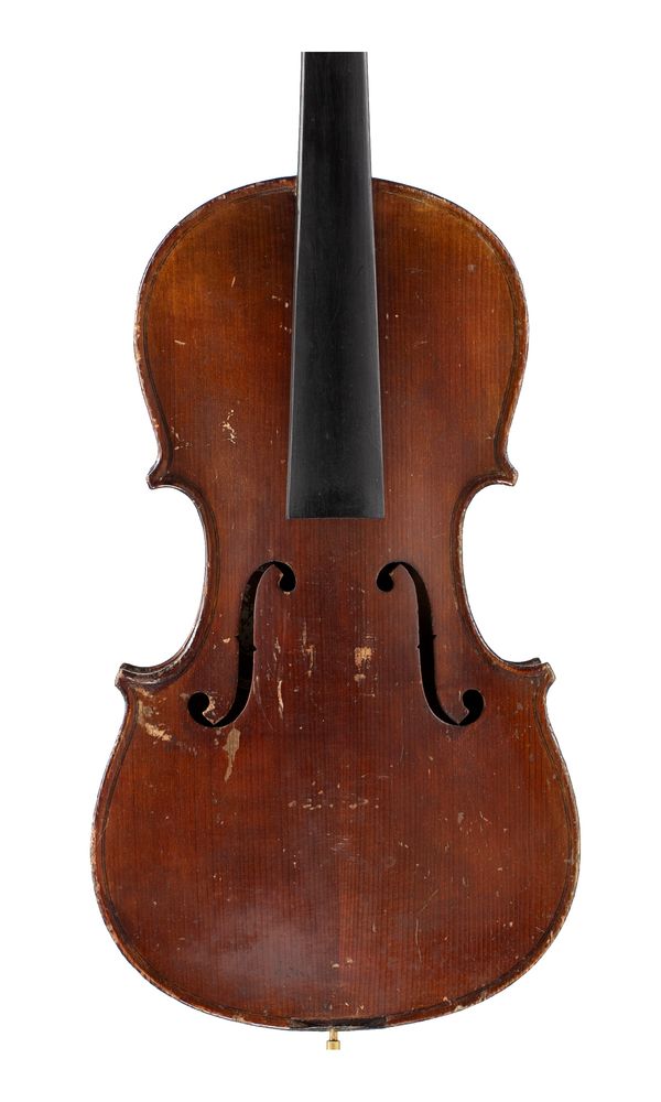A three-quarter sized violin, labelled The Maidstone