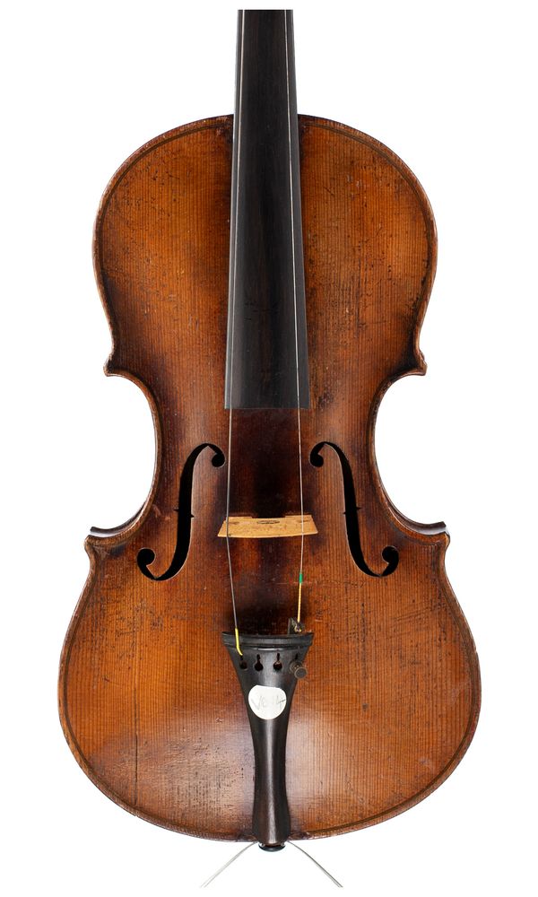 A violin, labelled Josef Klotz