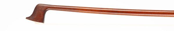 A nickel-mounted violin bow, unbranded