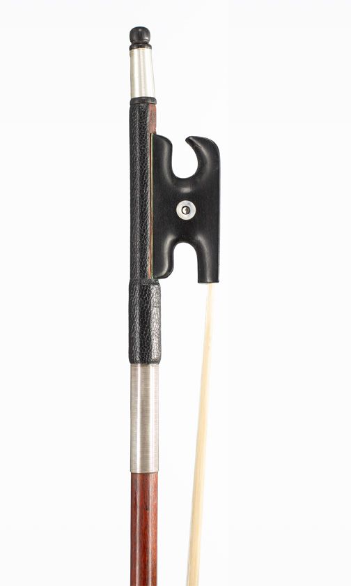 An ebony-mounted viola bow
